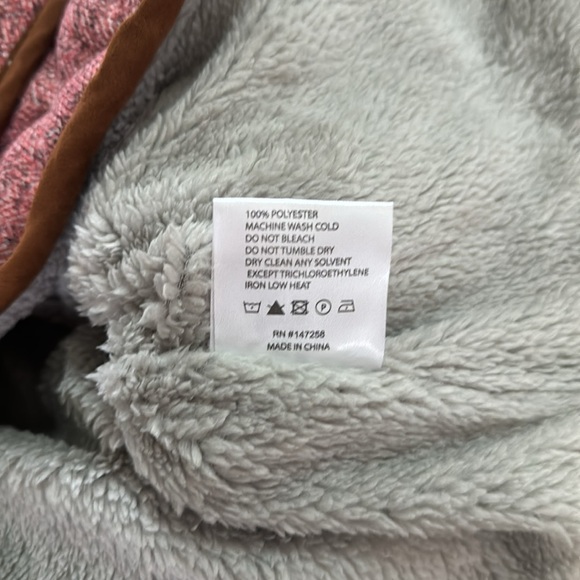 Simply Southern Women's Pink Brown Trimmed Outerwear Vest Small New Puffer - Picture 7 of 7